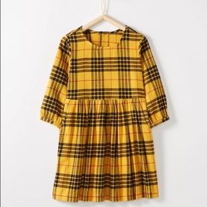 Hanna Andersson Yellow Plaid Dress